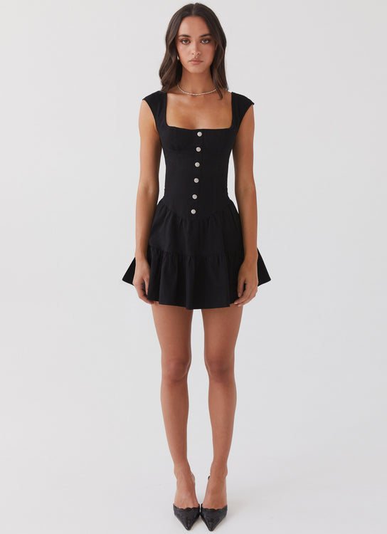 Ariana Linen Bustier Top - Black – Peppermayo