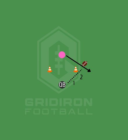 Gridiron Football - 2 Step Handoff Drill