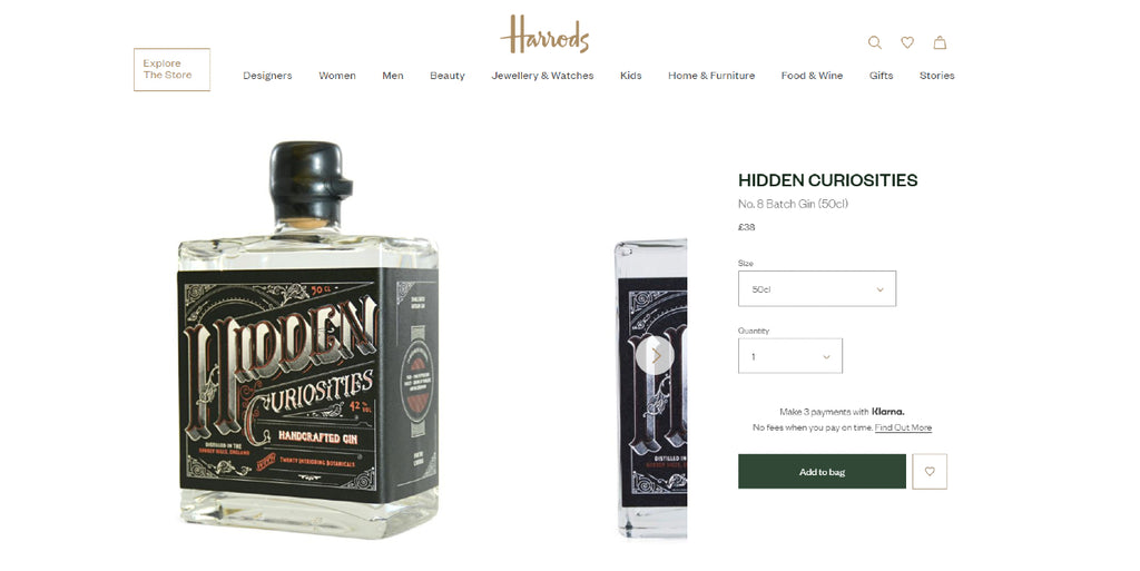 Harrods Department Store Knightsbridge London Hidden Curiosities London Dry Gin