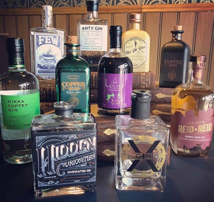 Blind Pig Hewell Pub Craft Gin Selection