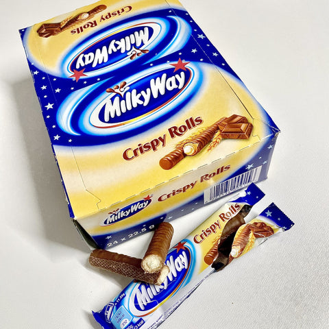 milkyway cripsy rolls full box wholesale retail discontinued in the Uk no longer