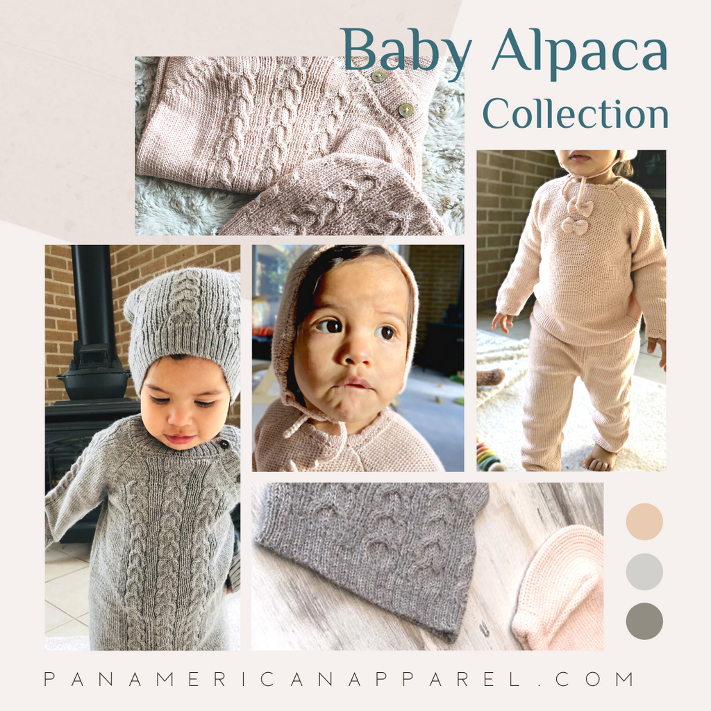 Baby Alpaca Fleece Wool Collection for baby and toddlers