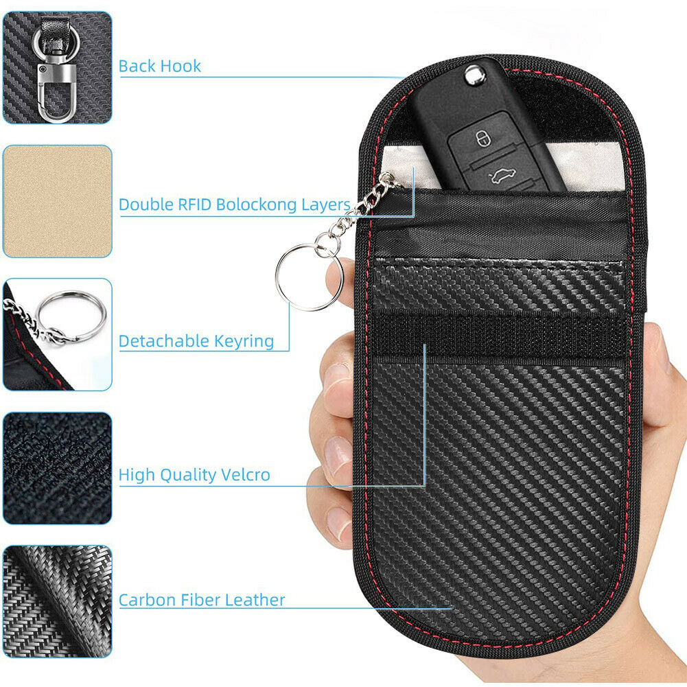 Faraday Cage Key Fob Protector RFID-Blocking Faraday Pouch Bag Car