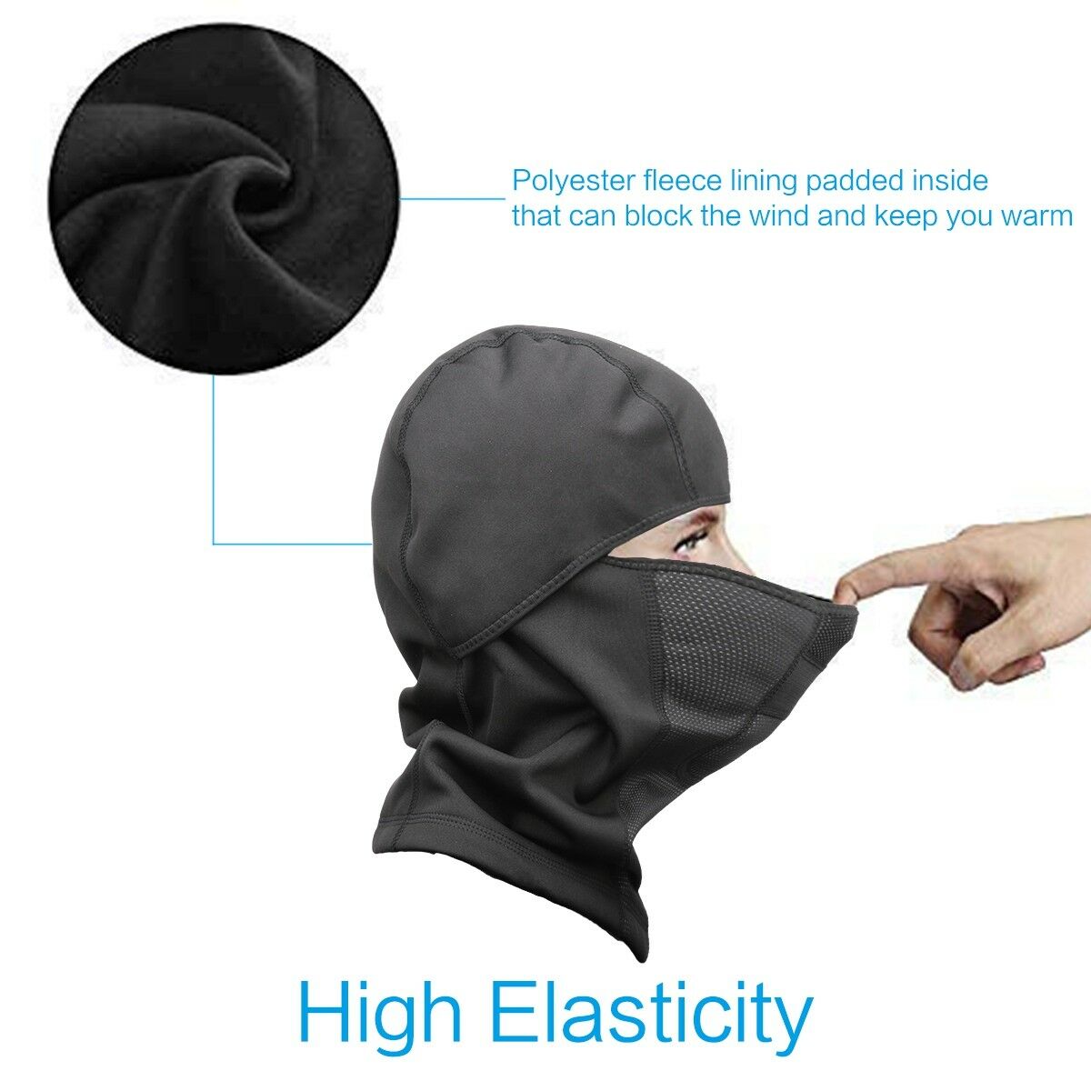 Balaclava Windproof Ski Face Mask Winter Motorcycle Neck Warmer Therma ...