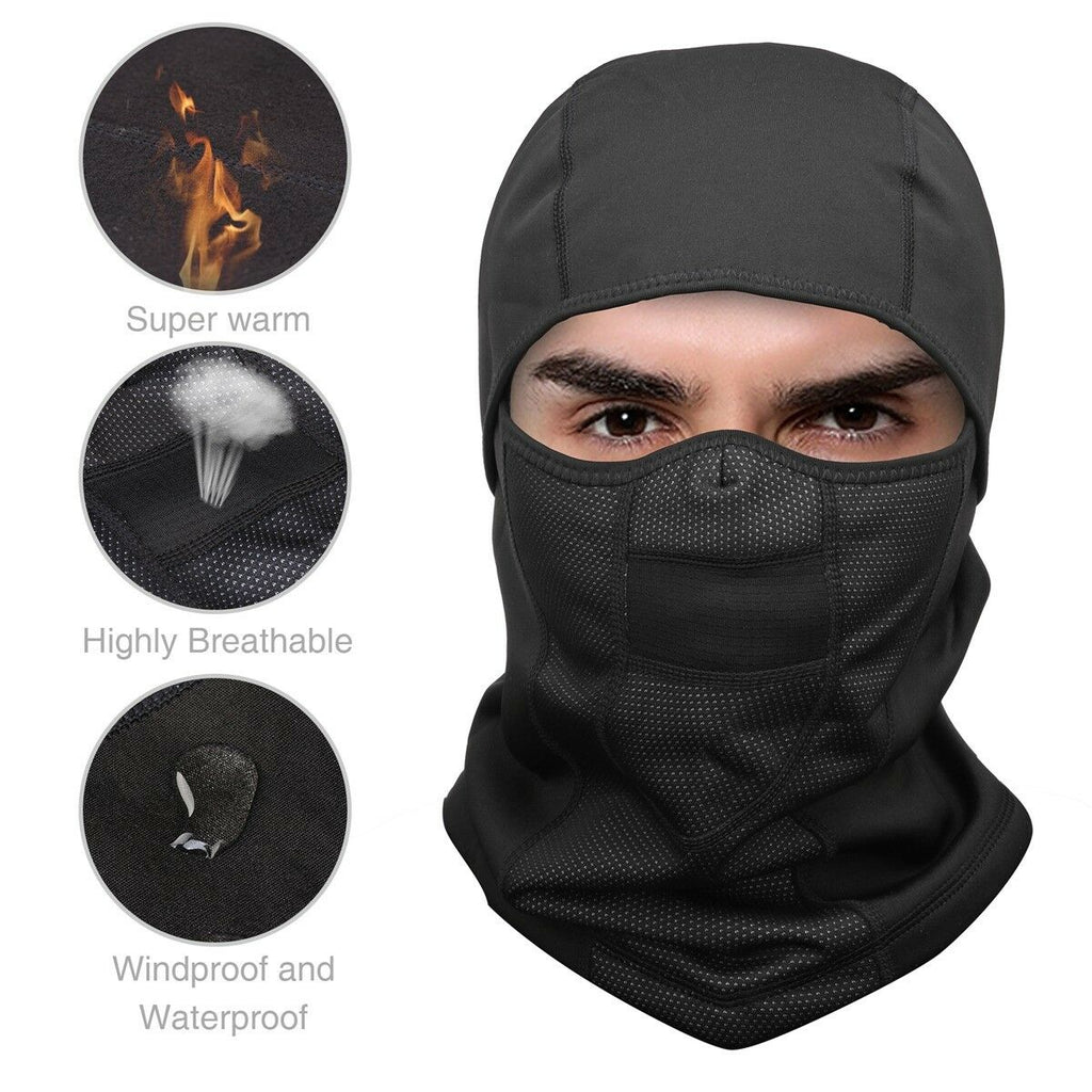 Balaclava Windproof Ski Face Mask Winter Motorcycle Neck Warmer Therma ...