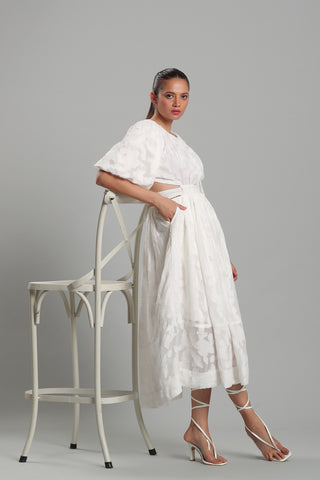 FLORENCE cutout dress-A best white dress for women and Australian white designer dress