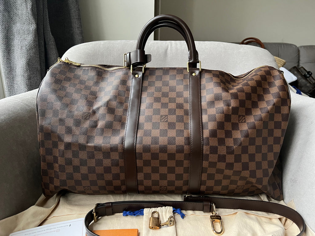 Louis Vuitton Keepall Bandouliere 55 Monogram Macassar and Black (RRP –  Addicted to Handbags