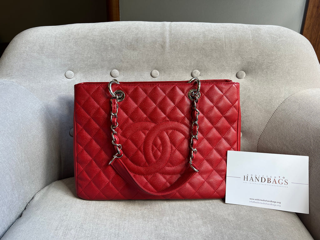 Chanel Red Caviar Grand Shopping Tote (GST) Q6B0WW0FRB055