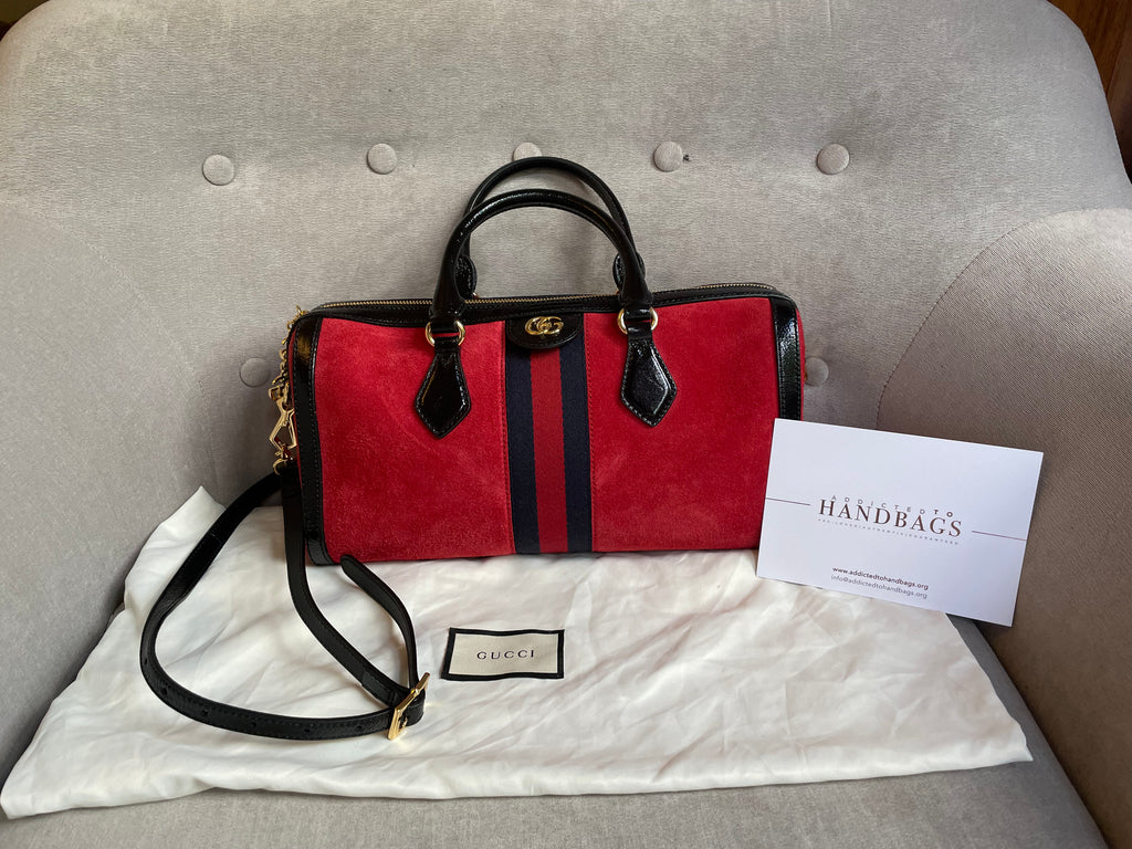 Gucci Interlocking GG Shoulder Bag Red