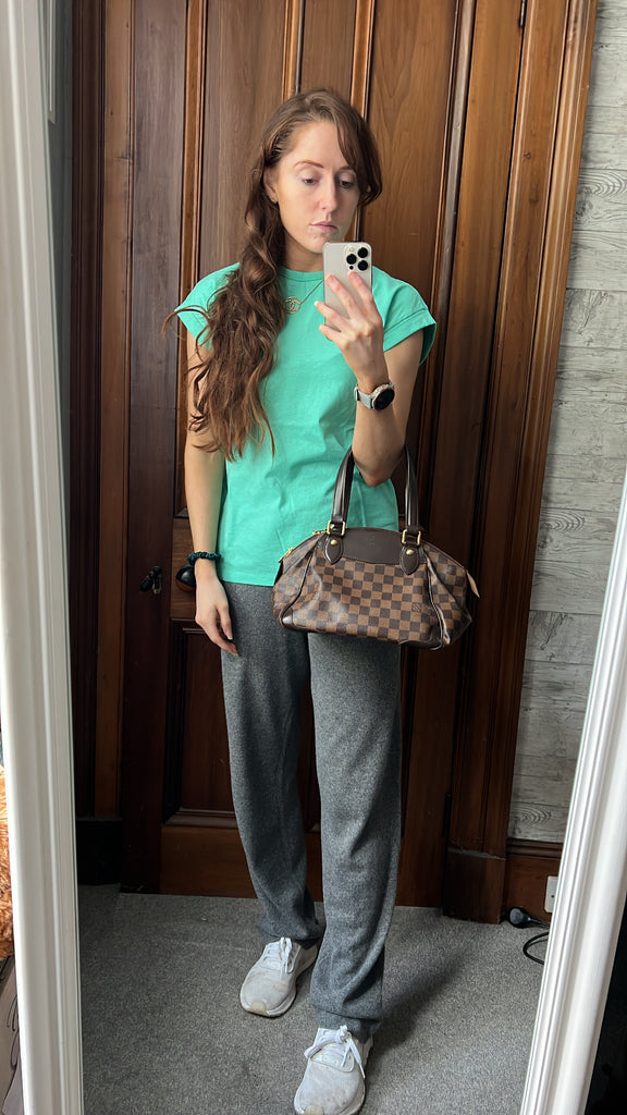 Louis Vuitton Hampstead MM Damier Azur – Addicted to Handbags