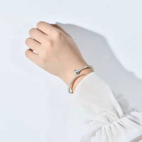 bracelet serpent argent pour femme