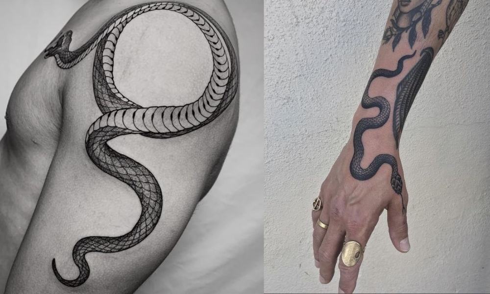 Tatouage Serpent homme