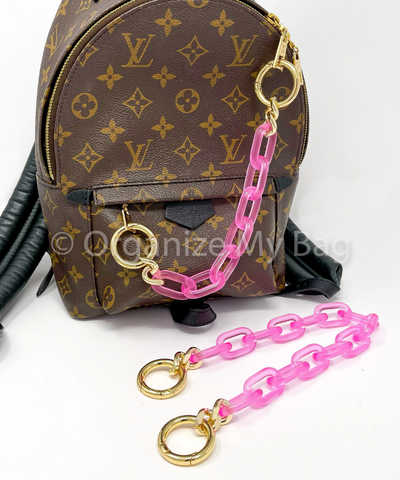 Acrylic strap, pink strap, colorful straps to add to a bag, organize my bag