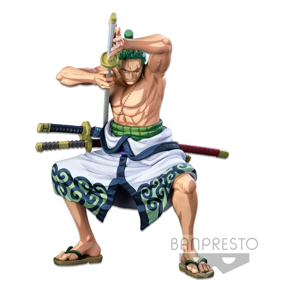 Figurine One Piece - Roronoa Zoro Scultures Big Banpresto Figure Co