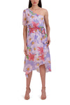 Flutter Sleeves Flower(s) Tie Waist Waistline Dress by Julia Jordan