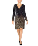 Sequined Fitted Velvet Dress by Julia Jordan