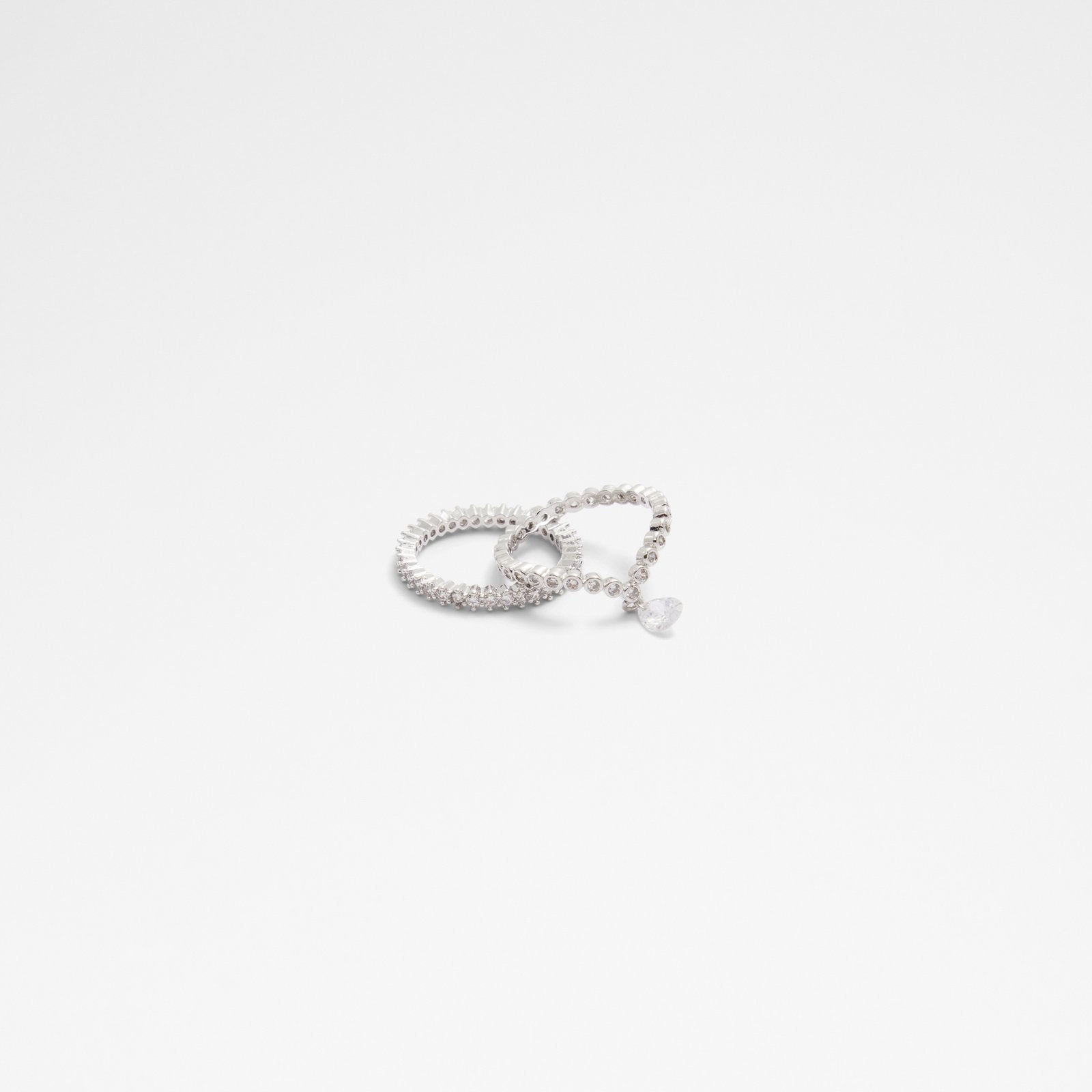 Aldo Women’s Ring Ranaberiel (Silver-Clear Multi)