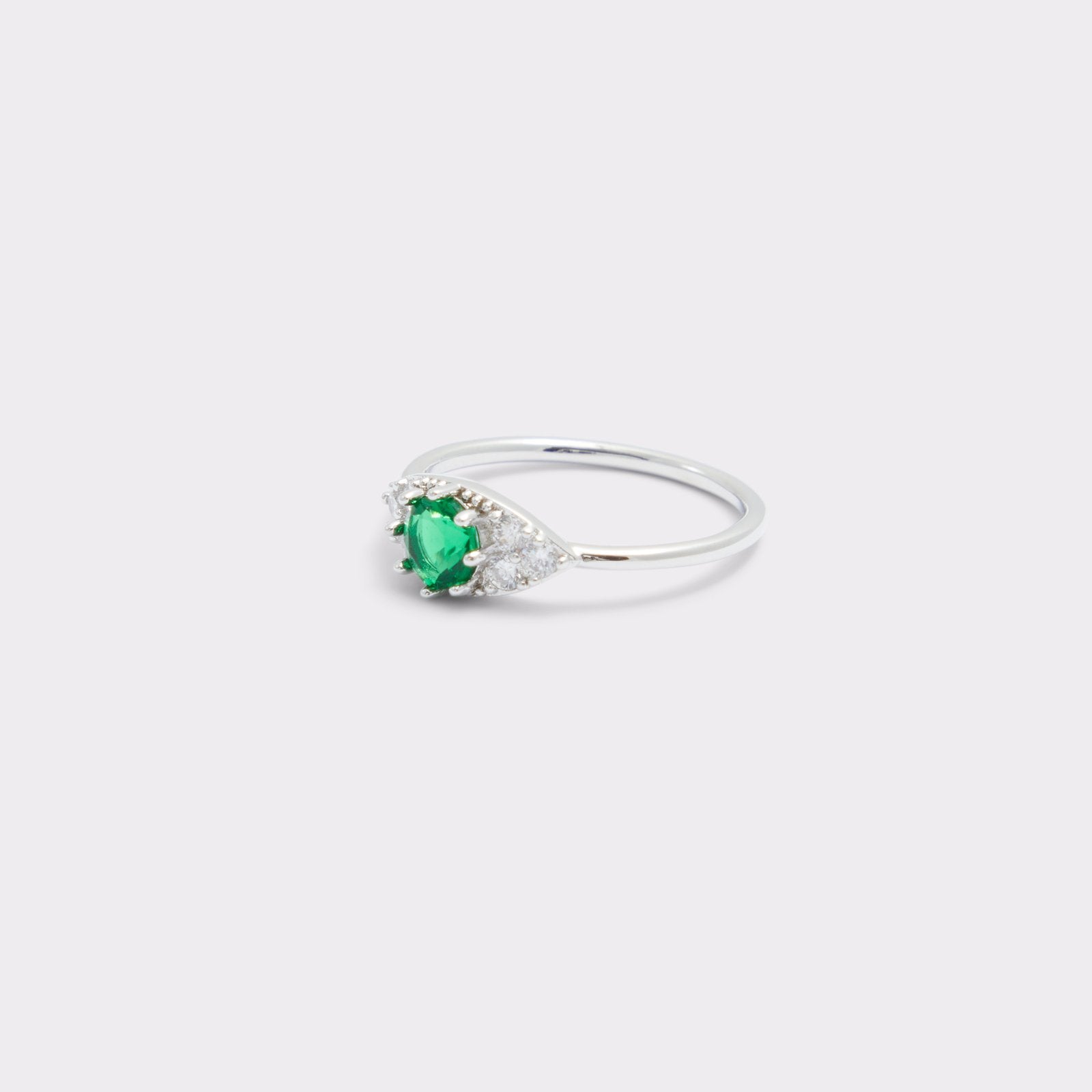 Aldo Women’s Silver Ring Bedwas (Dark Green)