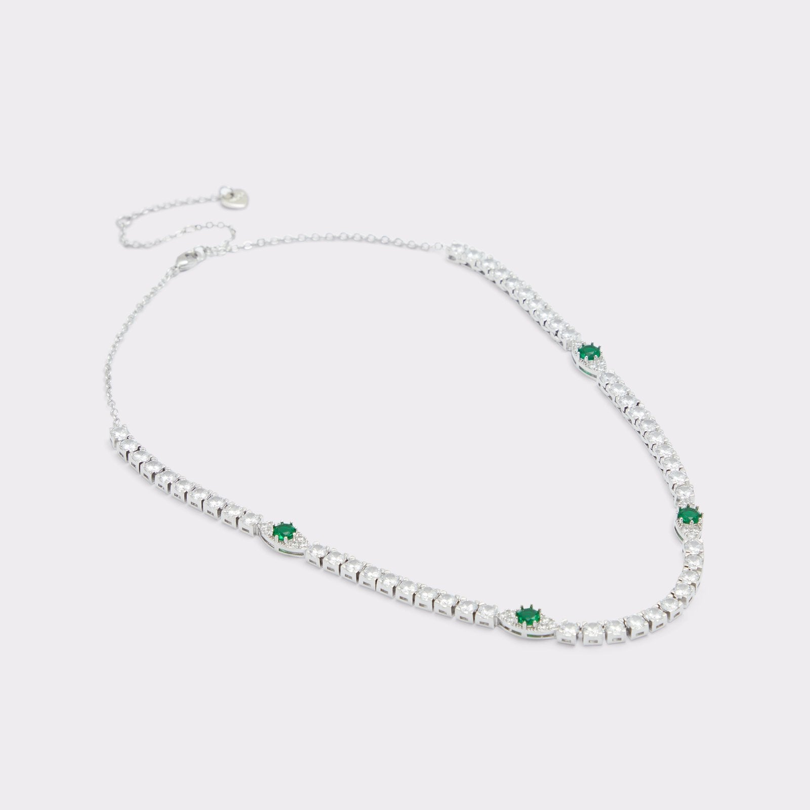 Aldo Women’s Silver Necklace Nanedanten (Dark Green)