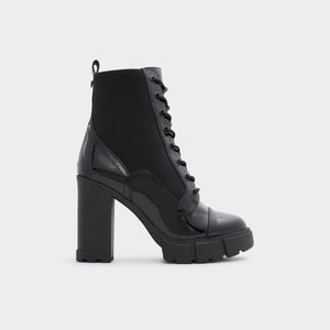 ALDO Rebel Black Ankle Boot PVC