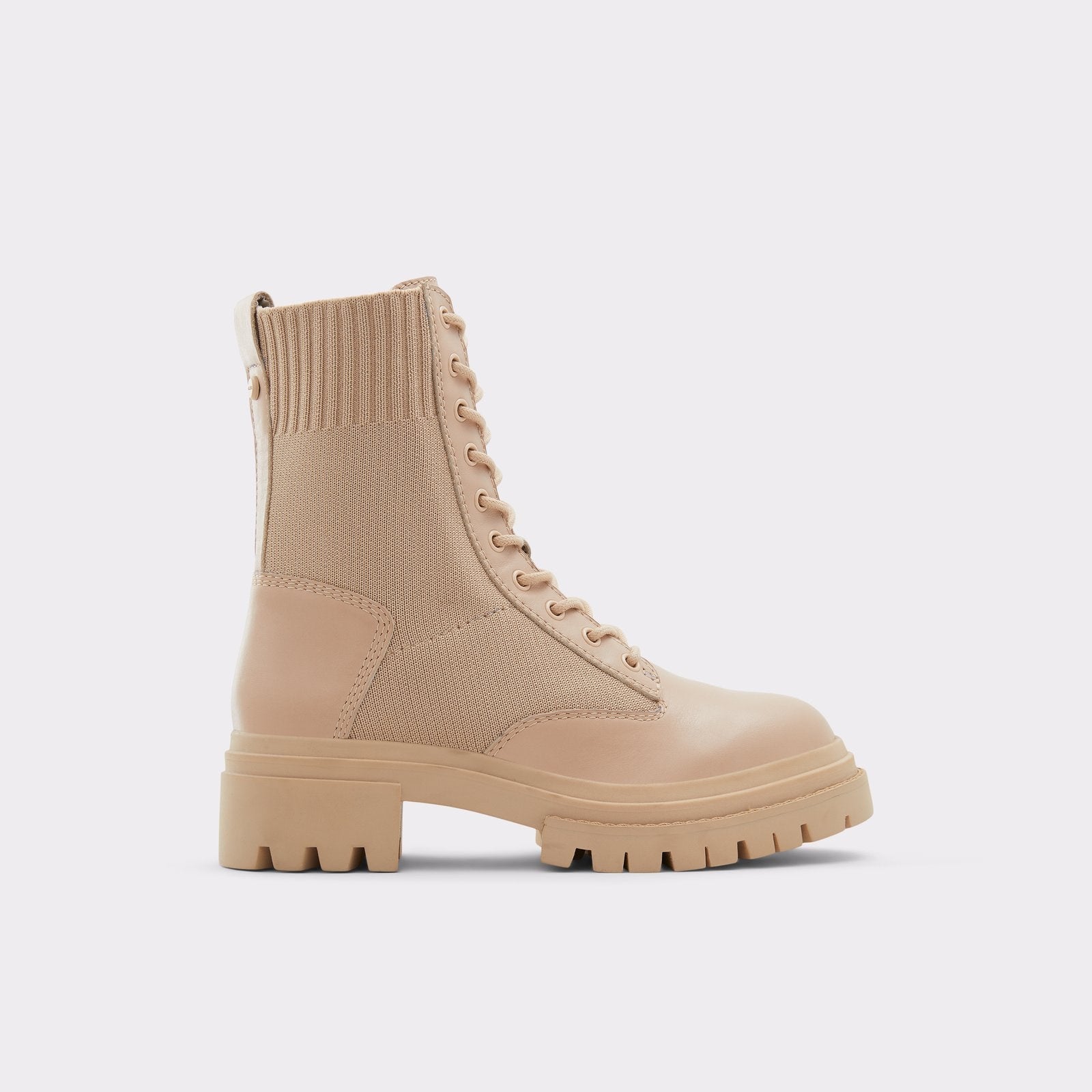 Aldo Women's Sustainable Combat Ankle Boot Reflow (Bone) – ALDO Shoes UK