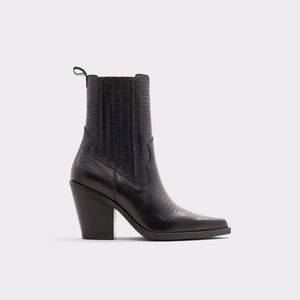 Talladega ALDO Ankle Cowgirl Boot in black