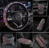 Universal Luxury Bling Bling Rhinestone Diamond Car Interior Decor Accessories Steering Wheel Shift Gear Handbrake Cover