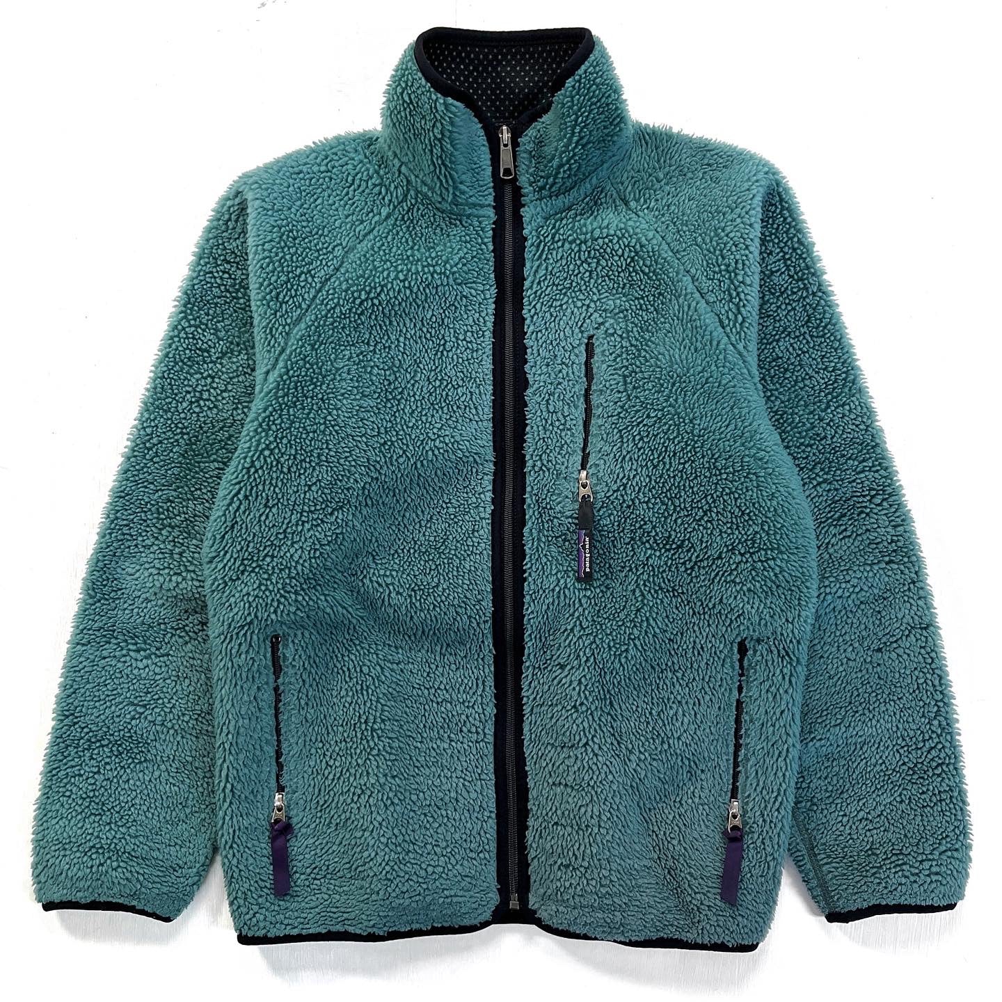 2001 Patagonia Classic Retro Cardigan, Natural & Fire (S)