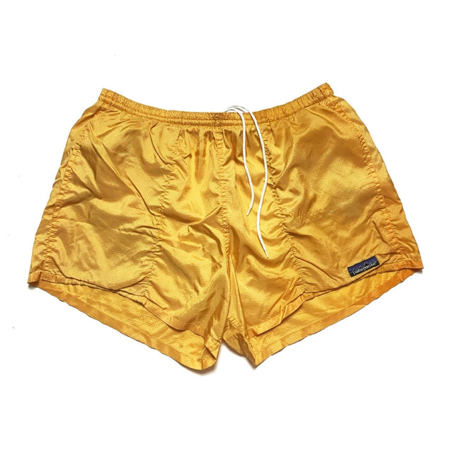 1980s Patagonia 3.5” Baggies Shorts, Yellow (L) – Old School Outdoor