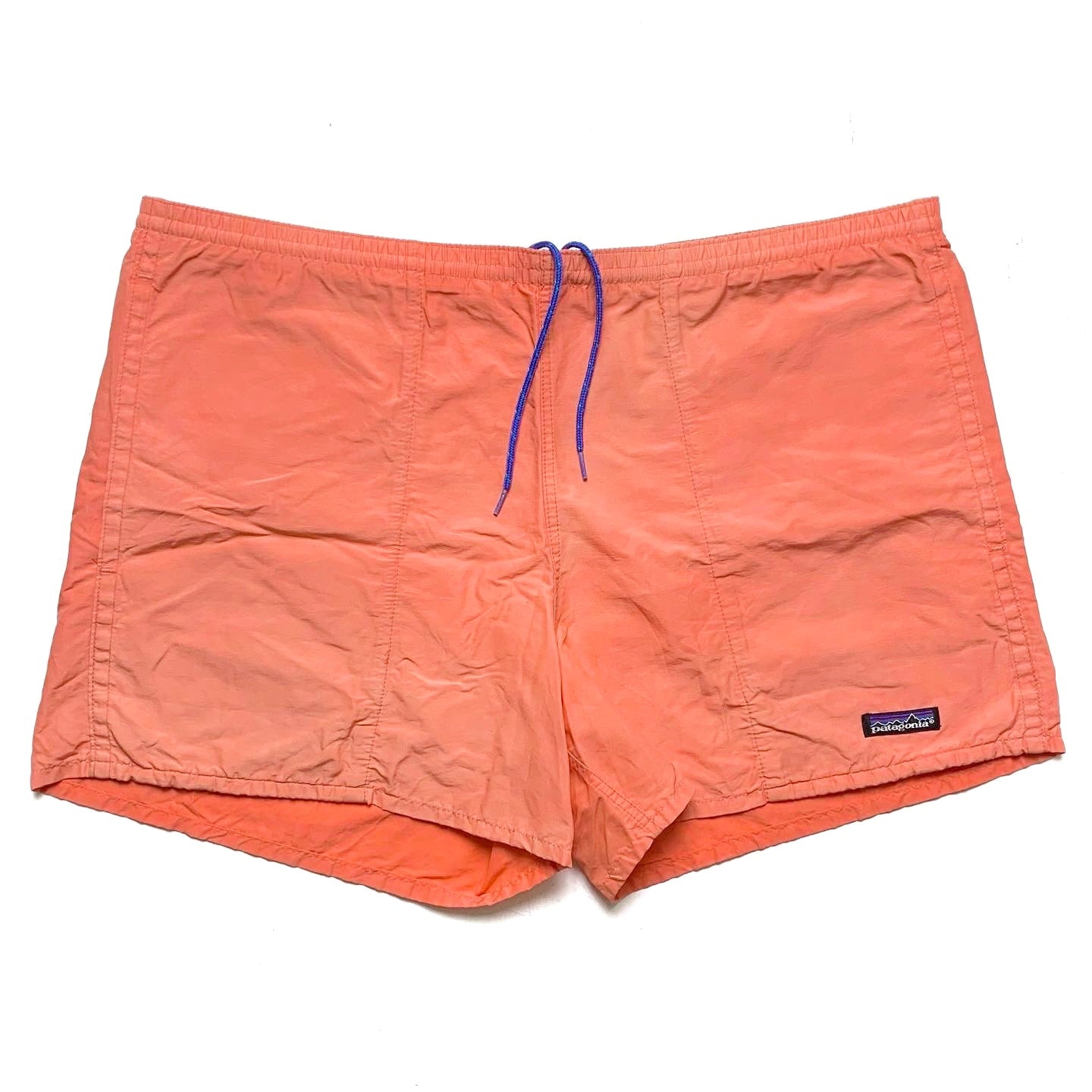 1991 Patagonia Mens 3.5” Baggies Shorts, Bright Coral (XL)