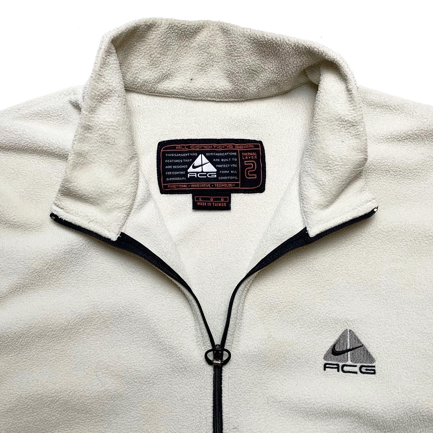 90s/00s Nike ACG Lightweight 'Thermal Layer 2' Fleece Pullover (L)