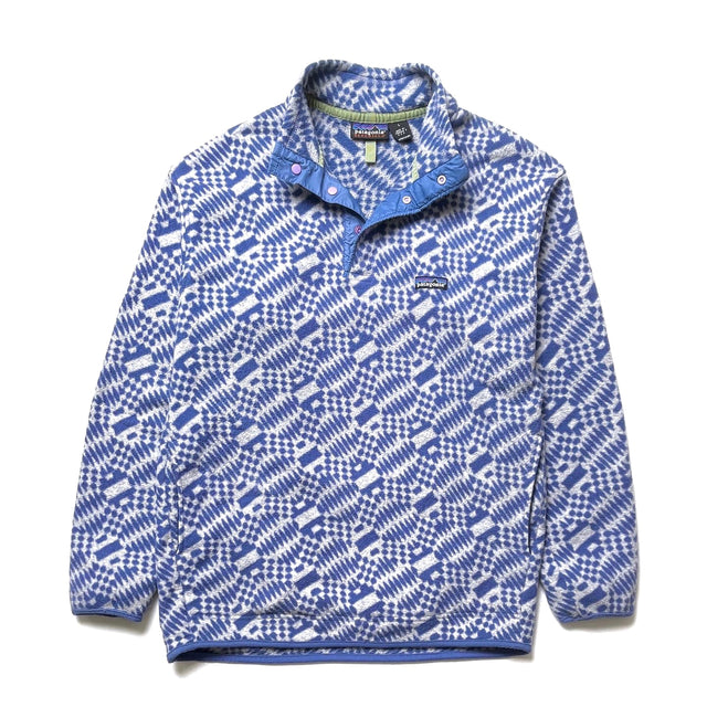 1998 Patagonia Printed Synchilla Snap-T, P’op: True Blue (M/L)