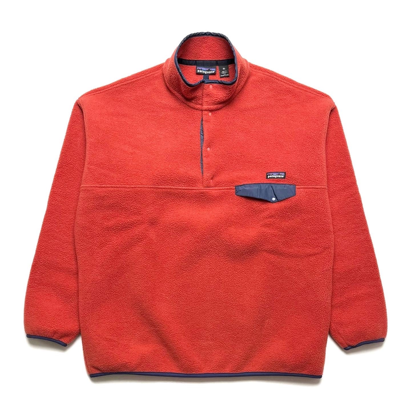 1992 Patagonia Made In The U.S.A. Synchilla Snap-T, Sunset (XL)