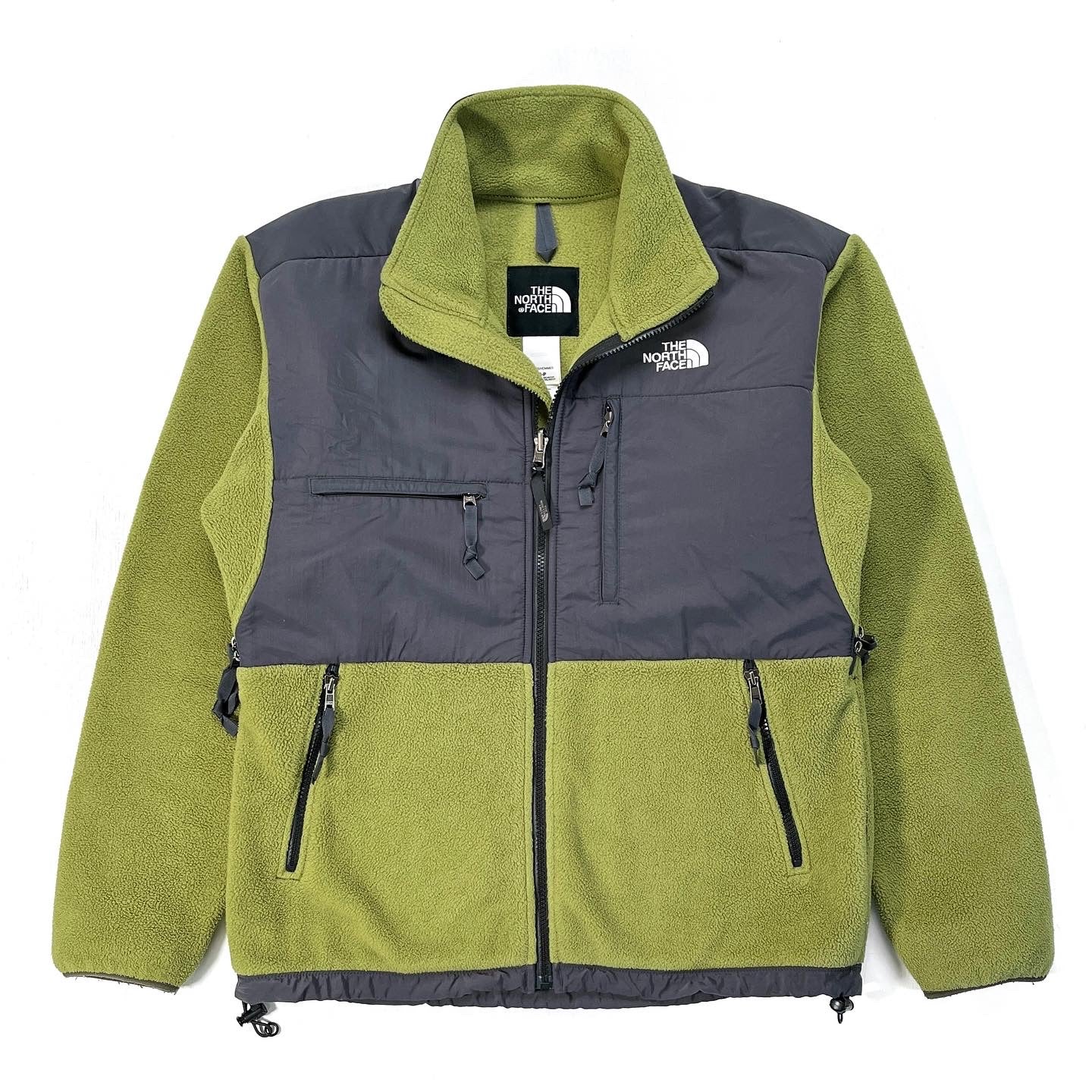 2000s The North Face Denali Fleece Jacket, Olive & Charcoal (S/M)