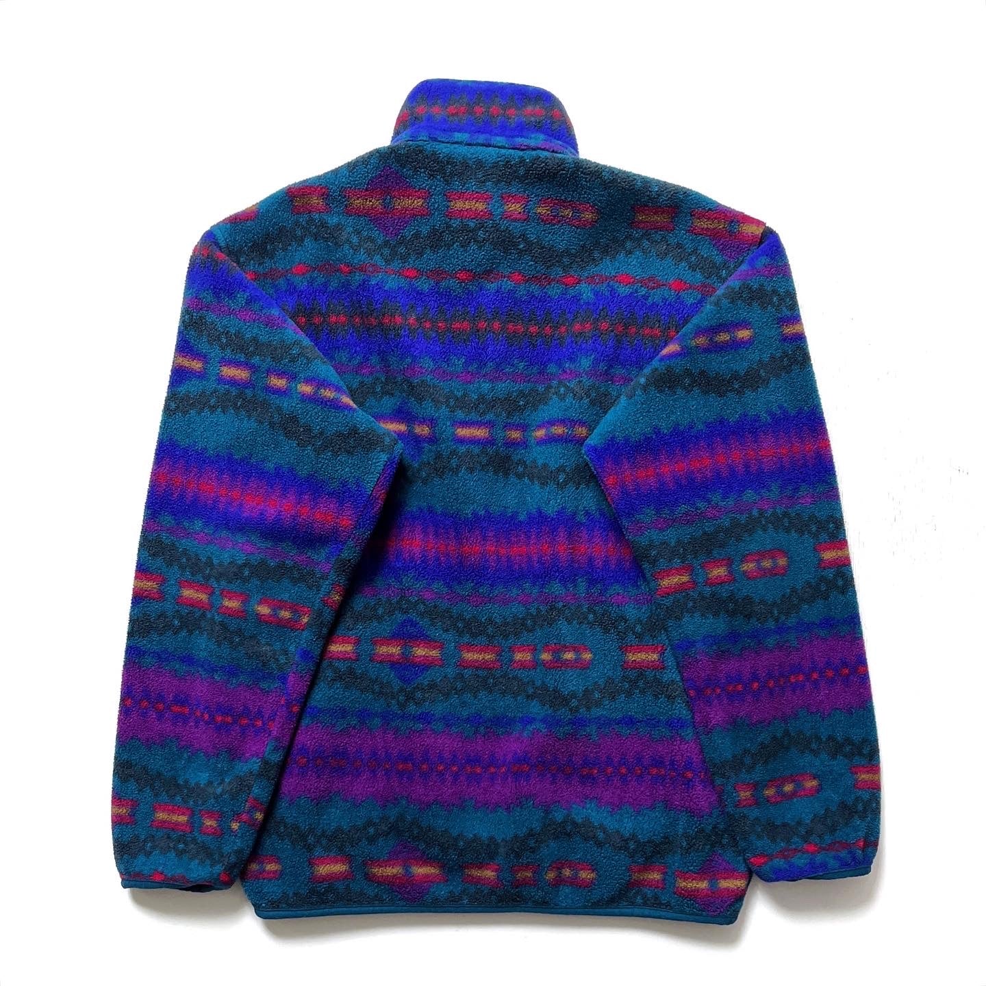 1993 Patagonia Printed Synchilla Snap-T, Sacajawea: Bluegrass (S/M)