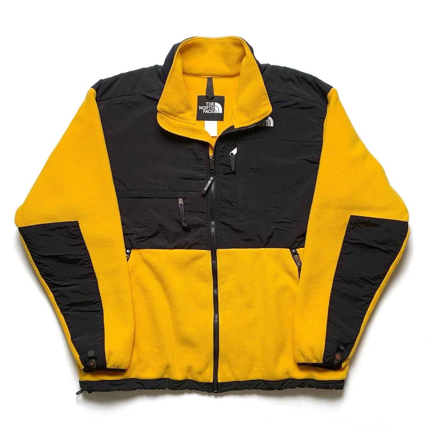 1999 The North Face Denali Fleece Jacket, Yellow & Black (XL