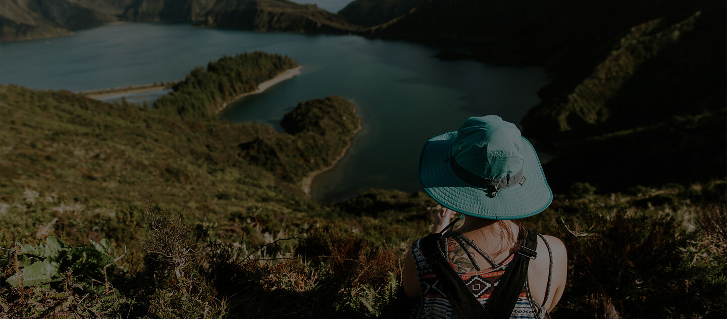 Looking at a view of a lake in Portugal