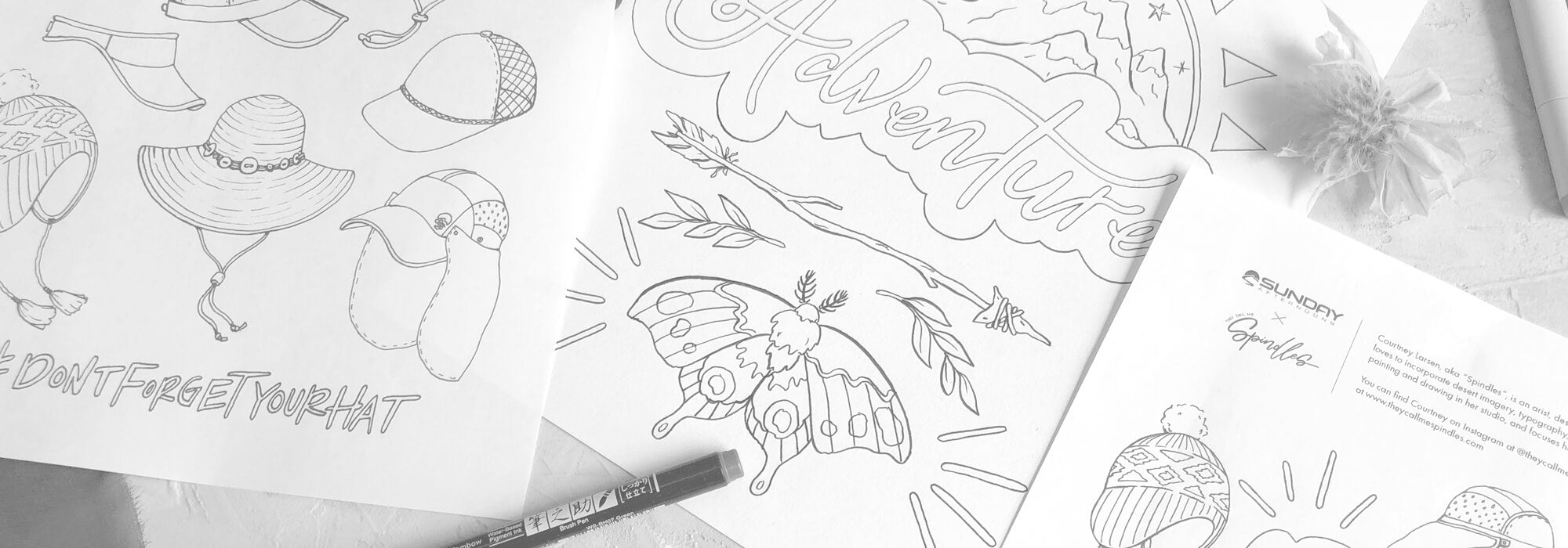 courtney larsen coloring pages