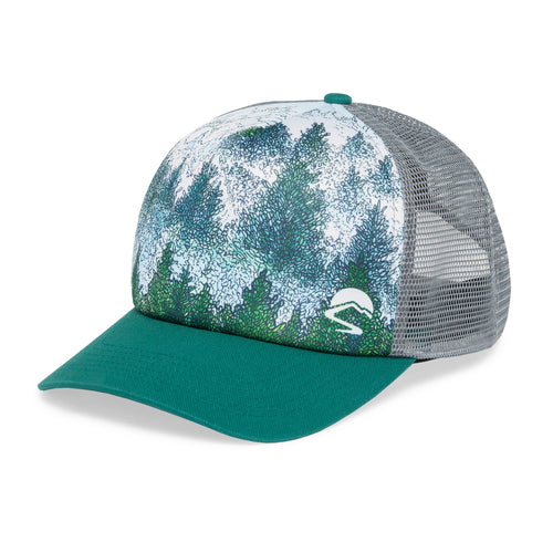 Trucker Hat, Tamarack Mountain, No-Sweat Hat Liner Included – MODAndME