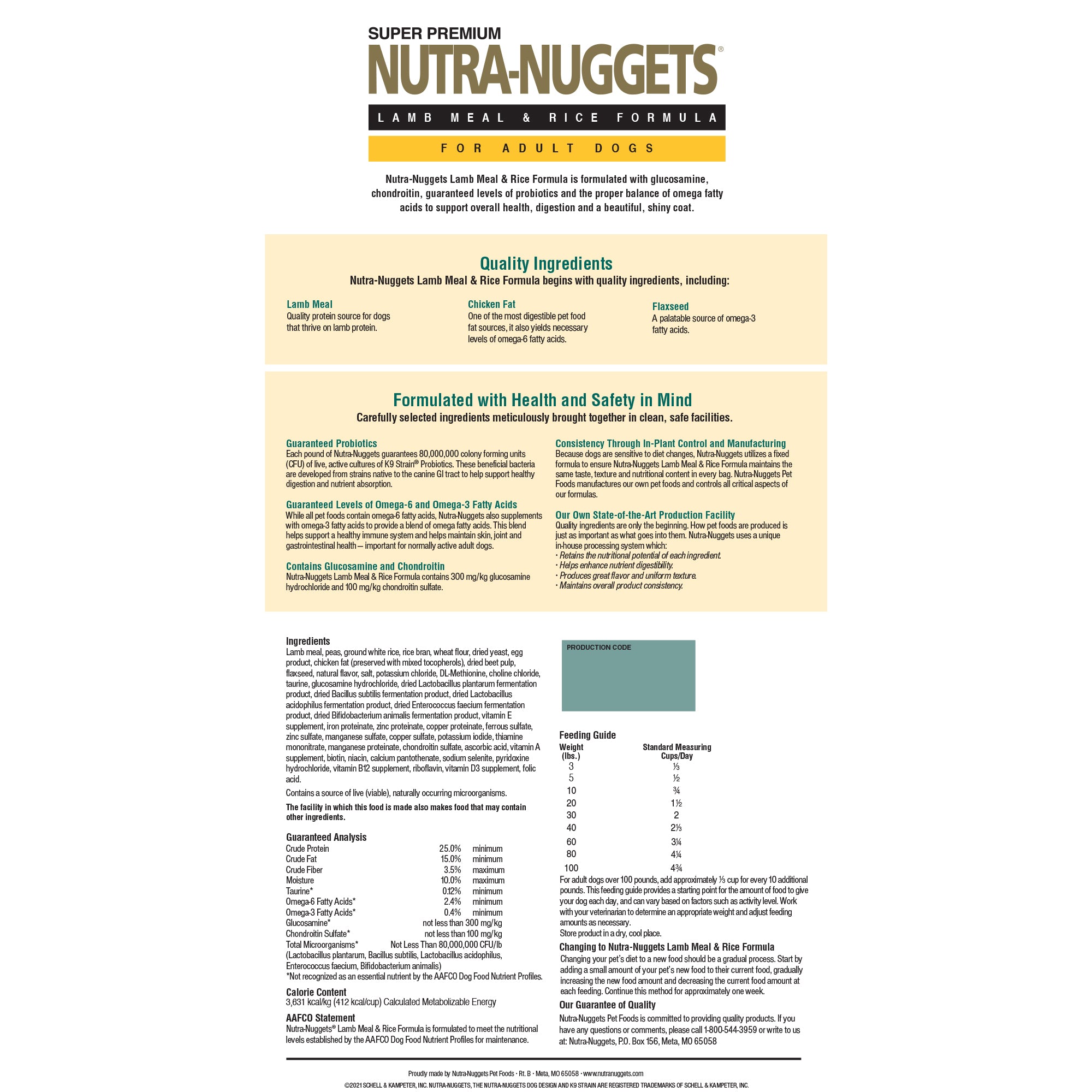 nutra nuggets dog food ingredients