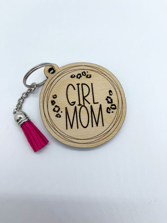 Newlymadedesigns Boy Mom Keychain