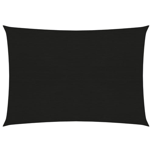 Pânză parasolar, negru, 2,5x3,5 m, HDPE, 160 g/m²