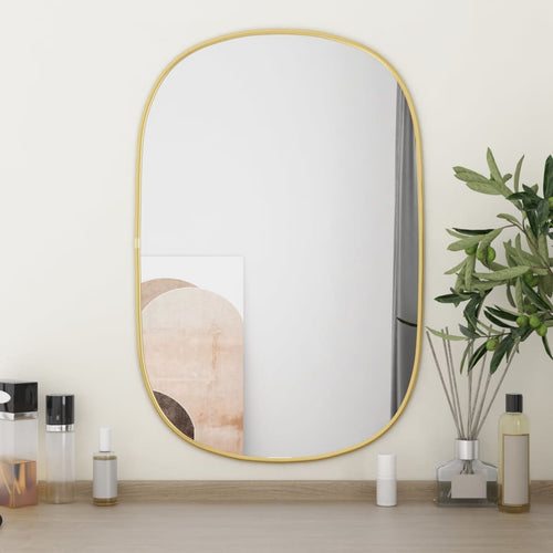 Oglindă de perete, auriu, 60x40 cm