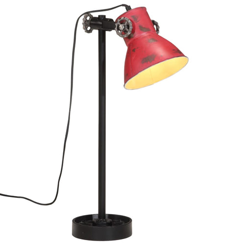 Lampă de birou 25 W, roșu uzat, 15x15x55 cm, E27