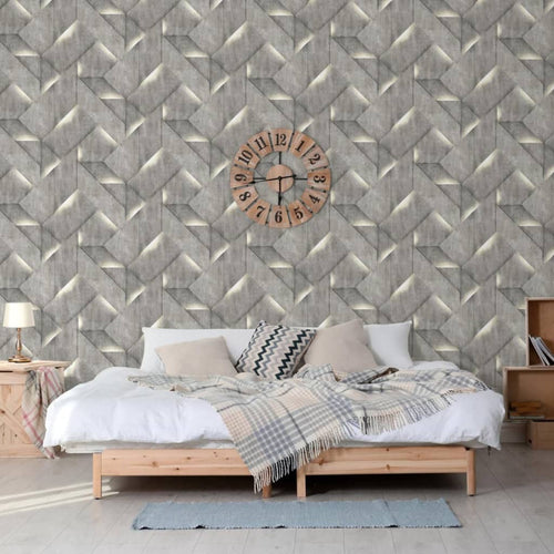 DUTCH WALLCOVERINGS Tapet Onyx, gri închis Lando