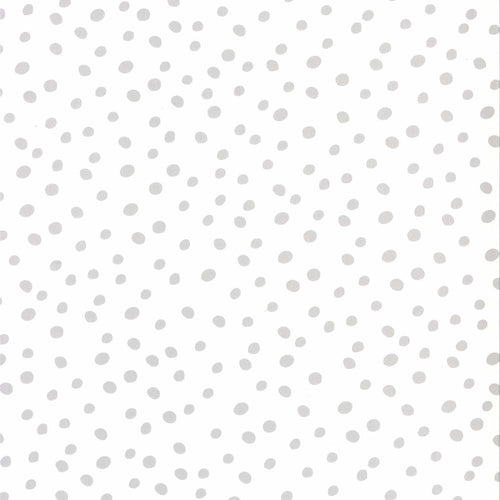 Fabulous World Tapet Dots, alb și gri, 67106-1