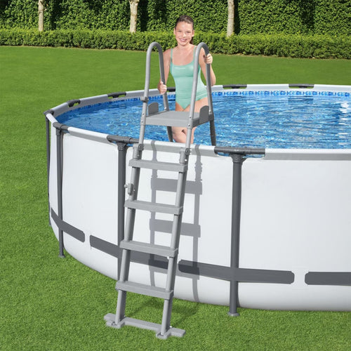 Bestway Scară de siguranță piscină cu 4 trepte Flowclear, 132 cm Lando