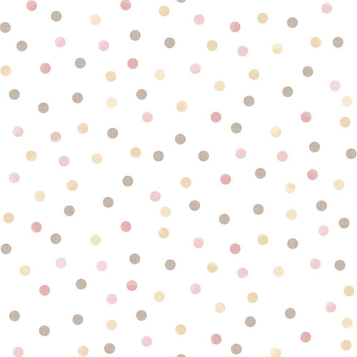 Noordwand Tapet „Mondo baby Confetti Dots”, roz, alb și maro