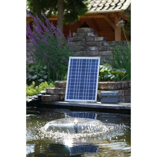 Ubbink Set SolarMax 1000 cu panou solar, pompă și baterie 1351182 Lando