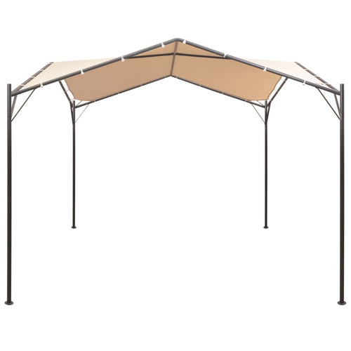 Pavilion foișor cort cu baldachin, 4x4 m, oțel, bej Lando